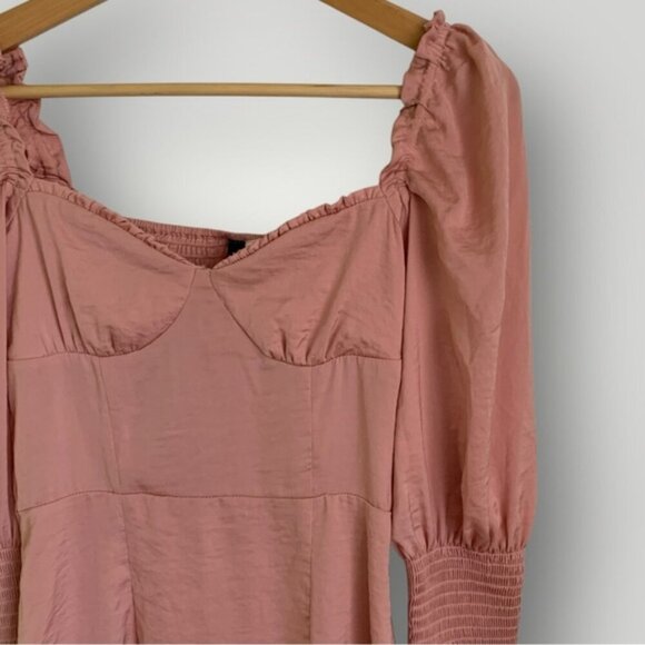 NWT H&M Divided Satin Corset Dress - Picture 5 of 11